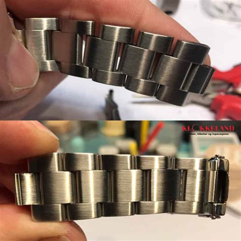 stretched rolex oyster bracelet|Rolex Oyster bracelet replacement cost.